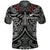 Custom Text and Number New Zealand Silver Fern Rugby Polo Shirt All Black NZ Maori Pattern LT13 - Wonder Print Shop