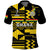 (Custom Text And Number) Ghana Football Polo Shirt Black Stars Kente Football 2022 Yellow - Wonder Print Shop