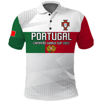 Portugal Football Polo Shirt Campeao Football 2022 White Sporty LT13 - Wonder Print Shop