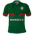 (Custom Text And Number) Morocco Football Polo Shirt Football 2022 Green Moroccan Pattern - Wonder Print Shop