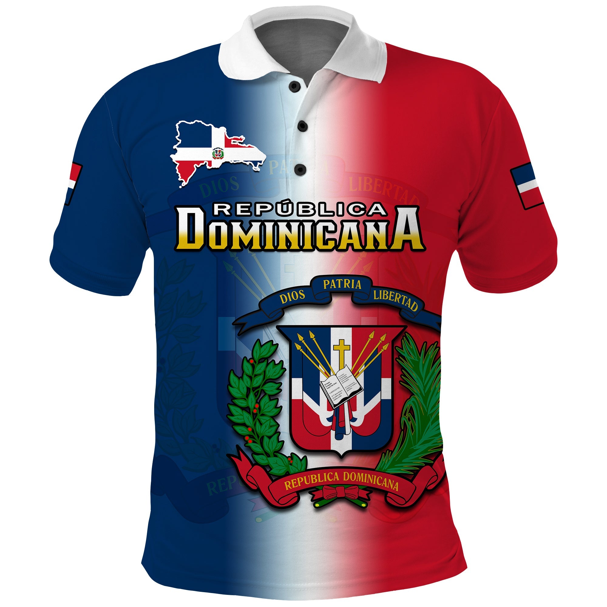 dominican-republic-polo-shirt-dominicana-coat-of-arms-gradient-style