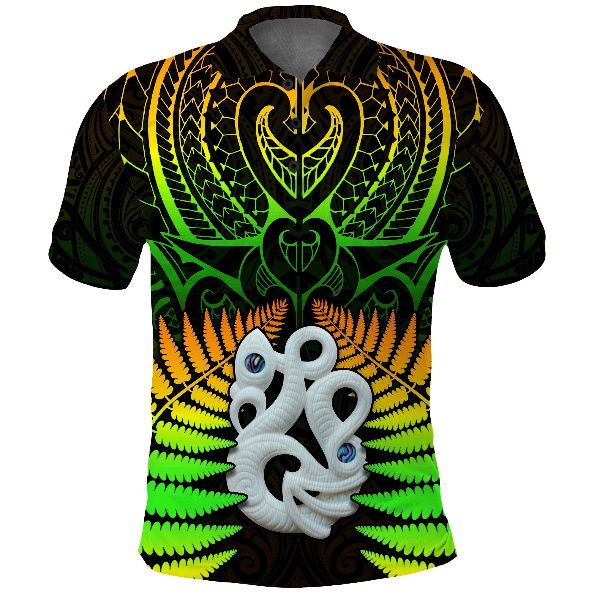 custom-text-and-number-aotearoa-fern-polo-shirt-new-zealand-hei-tiki-special-style