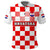 (Custom Text And Number) Croatia Football Polo Shirt Hrvatska Checkerboard Red Version - Wonder Print Shop