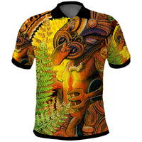 Custom Hei Tiki Maori Polo Shirt Fern Aotearoa Ta Moko Sun LT13 - Wonder Print Shop
