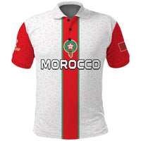 (Custom Text and Number) Morocco Football Polo Shirt Football 2022 Soccer Lions de lAtlas Champions LT13 - Wonder Print Shop
