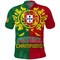 (Custom Text and Number) Portugal Football Polo Shirt Campeao Football 2022 Tie Dye Special LT13 - Wonder Print Shop