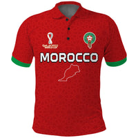 Morocco Football Polo Shirt Champions World Cup Soccer Proud LT13 - Wonder Print Shop