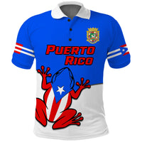 Custom Puerto Rico Polo Shirt Coqui Frog Simple Style - Wonder Print Shop