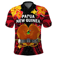Custom Papua New Guinea Polo Shirt PNG Bird Of Paradise Polynesian Pattern - Wonder Print Shop