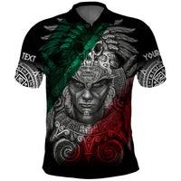 Custom Mexico Polo Shirt Warrior Eagle Aztec LT13 - Wonder Print Shop