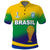 (Custom Text and Number) Brazil Football Polo Shirt Soccer 2022 World Cup Selecao Brasil Campeao Style Color Flag LT13 - Wonder Print Shop