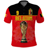 (Custom Text And Number) Belgium Polo Shirt Football 2022 De Rode Duivels Sporty Style - Wonder Print Shop