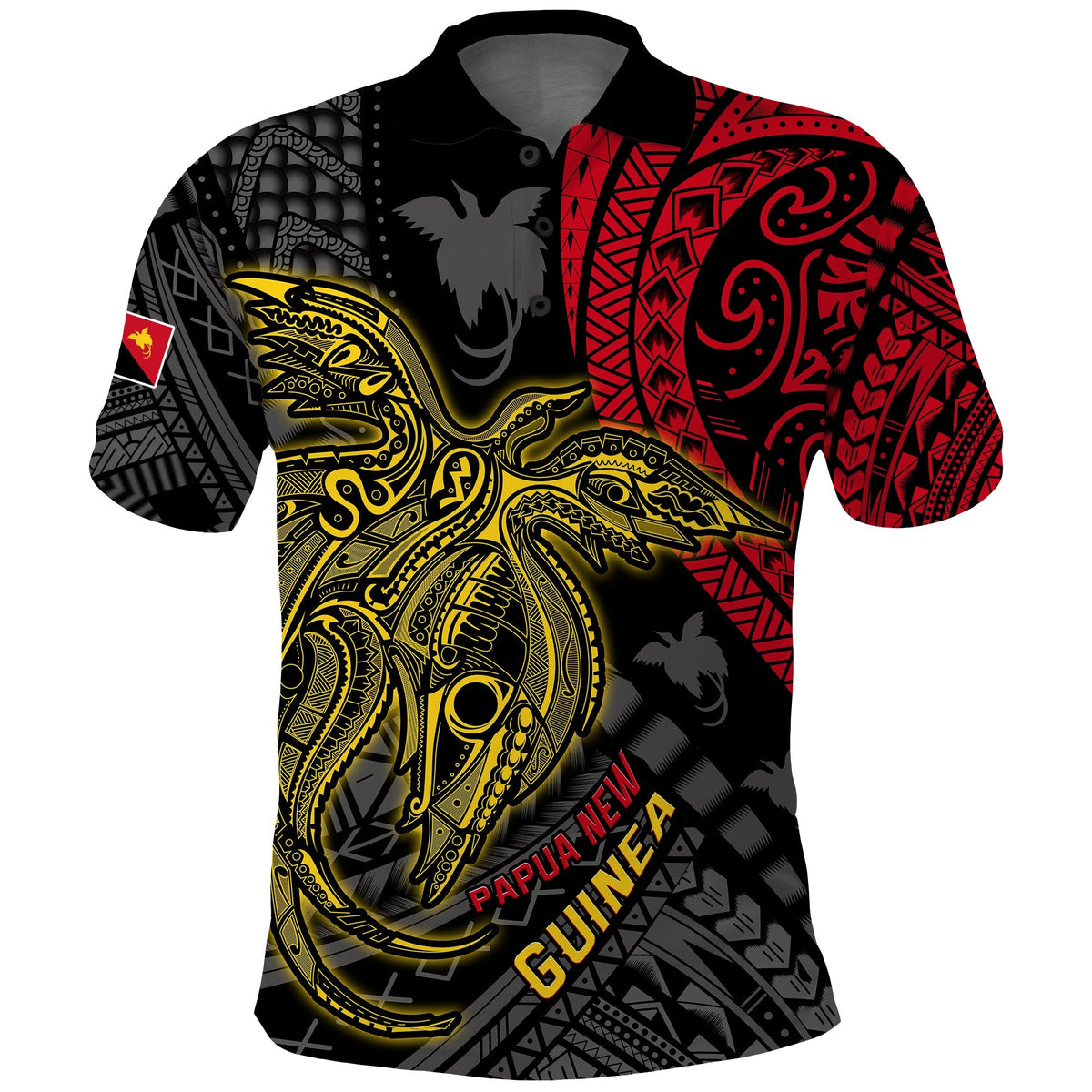 Papua New Guinea Polo Shirt Raggiana Birds Of Paradise Happy 47th Independence Day LT13 - Wonder Print Shop