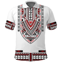 Custom Polynesian Polo Shirt Dashiki With Polynesian Tattoo Royal Version - Wonder Print Shop