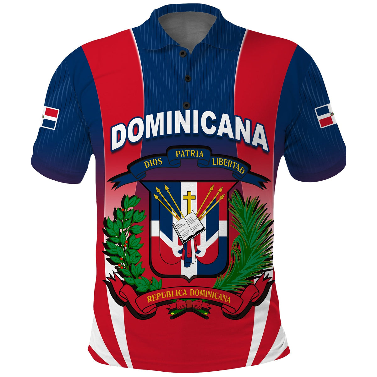 Dominican Republic Polo Shirt Dominicana Style Sporty LT13 - Wonder Print Shop