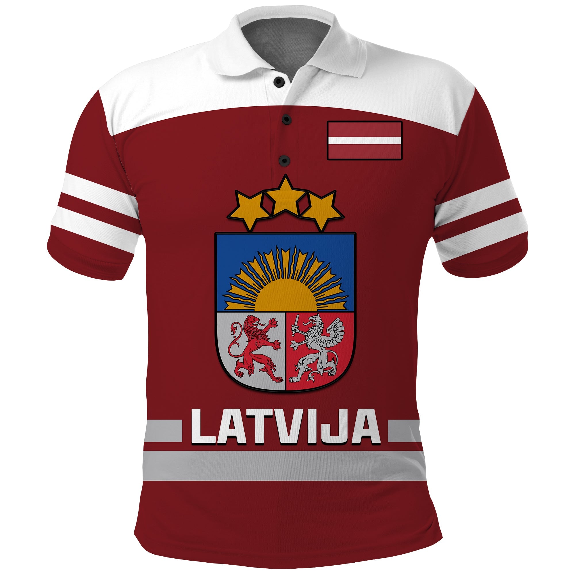 custom-text-and-number-latvia-hockey-2023-polo-shirt-red-sporty-style