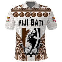 Custom Text and Number Fiji Rugby Bati Polo Shirt Proud Tapa Pattern LT13 - Wonder Print Shop