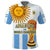 (Custom Text and Number) Argentina Football Polo Shirt World Champions 2022 Dream Come True LT13 - Wonder Print Shop