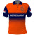(Custom Text And Number) Netherlands Cricket Polo Shirt ODI Simple Orange Style - Wonder Print Shop