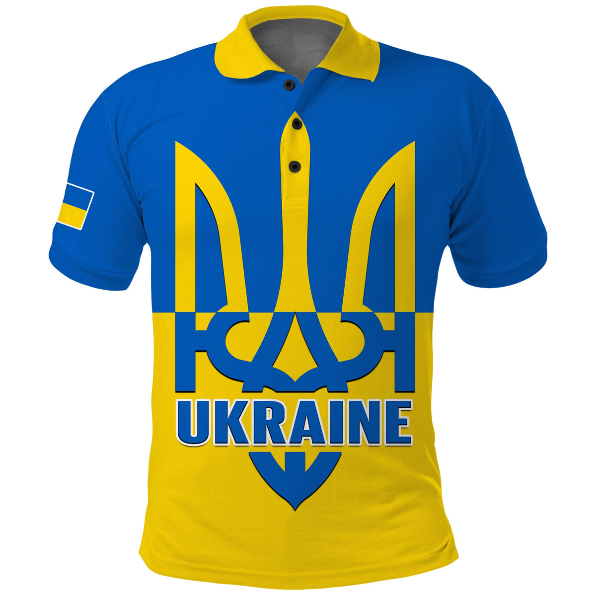 Ukraine Polo Shirt Stand With Ukrainian Simple Style - Wonder Print Shop
