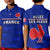 (Custom Text And Number) France Rugby Polo Shirt Outgoing Tour Allez Les Bleus - Wonder Print Shop