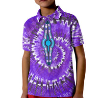Custom African Polo Shirt Tie Dye Purple Fashion LT13 - Wonder Print Shop