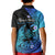 Custom Mauis Fish Hook Polo Shirt KID Polynesian Turquoise Gradient Version - Wonder Print Shop