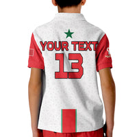 (Custom Text and Number) Morocco Football Polo Shirt Football 2022 Soccer Lions de lAtlas Champions LT13 - Wonder Print Shop