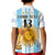 (Custom Text and Number) Argentina Football Polo Shirt KID FIFA 2022 World Cup Champions LT13 - Wonder Print Shop