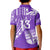 Custom Text and Number Fiji Rugby Sevens Polo Shirt KID Fijian 7s Tapa Polynesian Purple LT13 - Wonder Print Shop