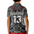 Custom Text and Number New Zealand Silver Fern Rugby Polo Shirt All Black NZ Maori Pattern LT13 - Wonder Print Shop