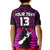 (Custom Text and Number) Aotearoa Fern Polo Shirt KID New Zealand Hei Tiki Purple Style LT13 - Wonder Print Shop