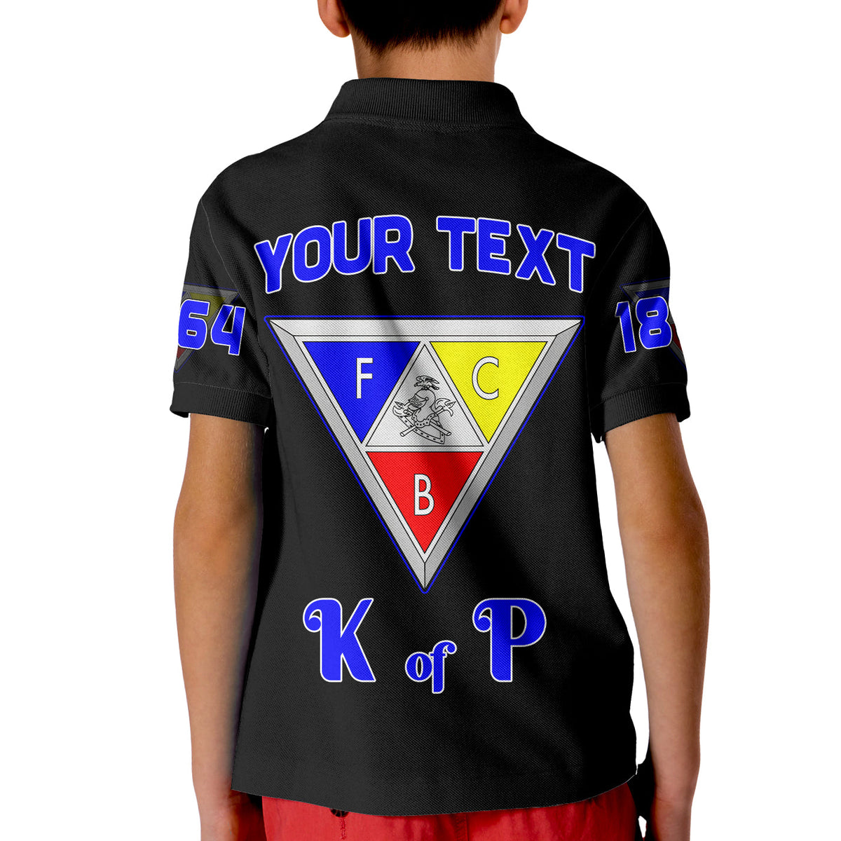 Custom Knights of Pythias Polo Shirt KID Since 1864 Simple Style LT13 - Wonder Print Shop