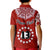 (Custom Text and Number) Rarotonga Cook Islands Polo Shirt KID Turtle and Map Style Red LT13 - Wonder Print Shop