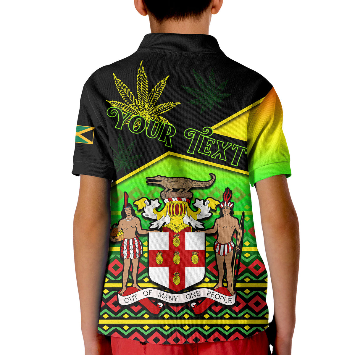 Jamaica Lion T Shirt Jamaican Pattern Version Reggae Colors LT13 - Wonder Print Shop