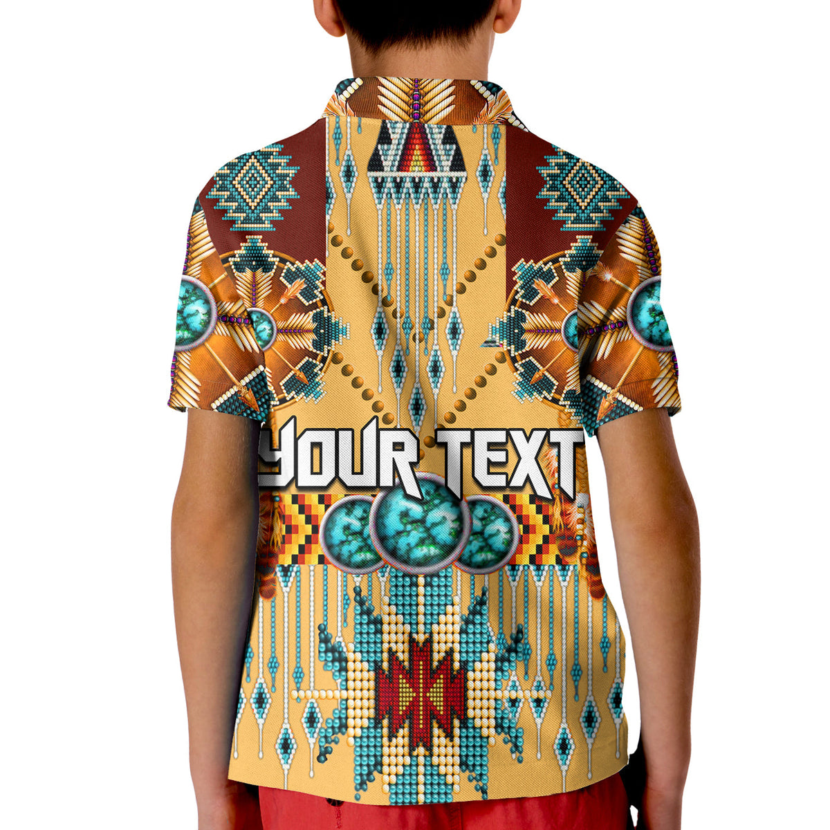 Custom Native American Polo Shirt KID Dream Catchers Indigenous LT13 - Wonder Print Shop