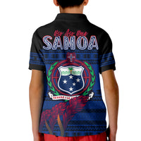 Toa Samoa Rugby Polo Shirt KID Uso Aso Uma Go Champions Blue LT13 - Wonder Print Shop