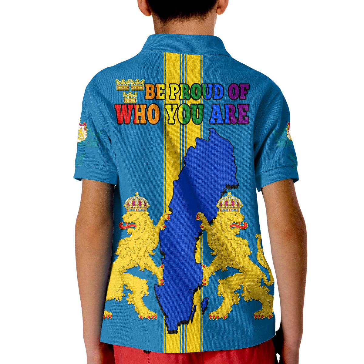 Sweden LGBT Day Polo Shirt Be Proud Of Who You Are - Wonder Print Shop