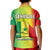 Senegal Polo Shirt Lion With Senegal Map Reggae Style - Wonder Print Shop