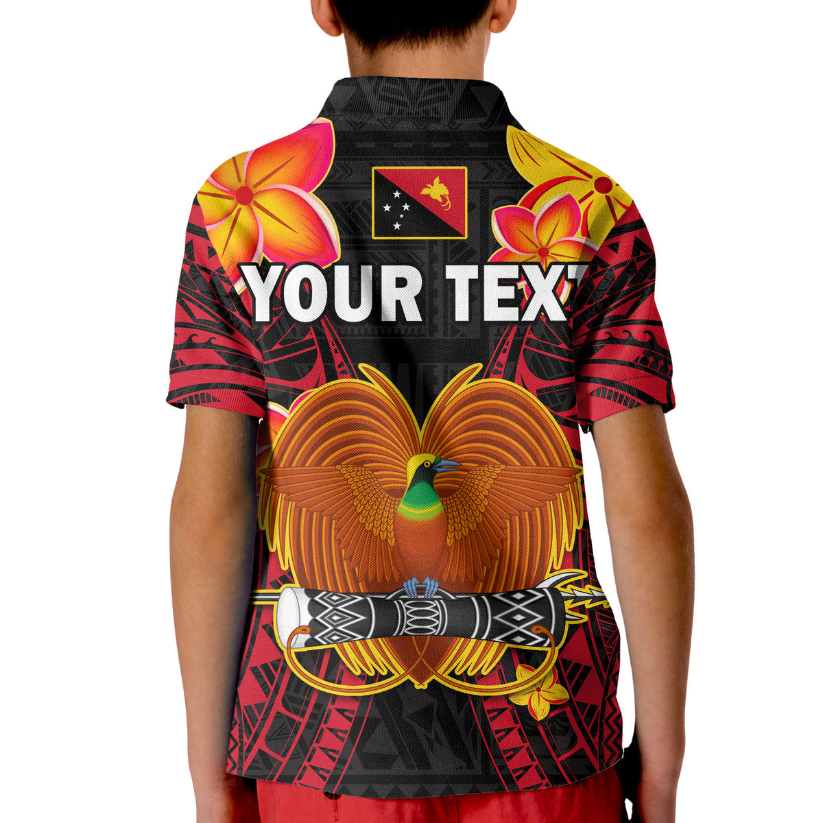 Custom Papua New Guinea Polo Shirt PNG Bird Of Paradise Polynesian Pattern - Wonder Print Shop