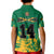 Jamaica Athletics Polo Shirt KID Jamaican Flag With African Pattern Sporty Style - Wonder Print Shop