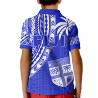 Fiji Rugby Sevens Polo Shirt Fijian 7s Tapa Polynesian Blue Ver.02 LT13 - Wonder Print Shop