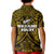 New Zealand Silver Fern Rugby Polo Shirt KID All Black Gold NZ Maori Pattern LT13 - Wonder Print Shop