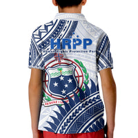 HRPP Samoa Polo Shirt KID Samoan Coat Of Arms Polynesian Pattern - Wonder Print Shop