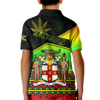 Jamaica Lion Polo Shirt KID Jamaican Pattern Version Reggae Colors LT13 - Wonder Print Shop