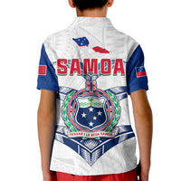 Toa Samoa Rugby Polo Shirt KID Siamupini Proud White LT13 - Wonder Print Shop