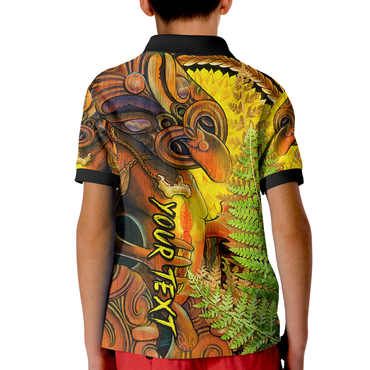 Custom Hei Tiki Maori Polo Shirt Fern Aotearoa Ta Moko Sun LT13 - Wonder Print Shop