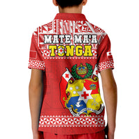 Tonga Rugby Polo Shirt Mate Maa Tonga Pacific Ngatu White - Wonder Print Shop