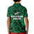 New Zealand Silver Fern Rugby Polo Shirt KID All Black Green NZ Maori Pattern LT13 - Wonder Print Shop
