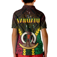 Vanuatu Indigenous Polo Shirt KID Proud To Be Ni Vanuatu Polynesian Pattern LT13 - Wonder Print Shop